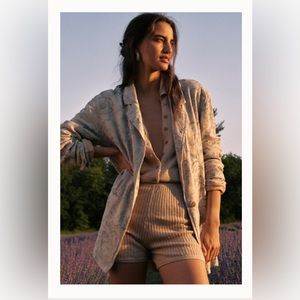 Free People Printed Beckett Blazer